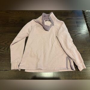 Abercrombie & Fitch Purple Quarter-Zip Sweatshirt